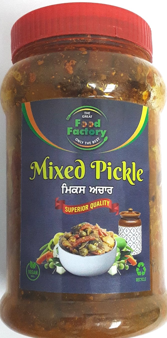 Food Factory Pickle Mixed 800g Money Back Guarantee