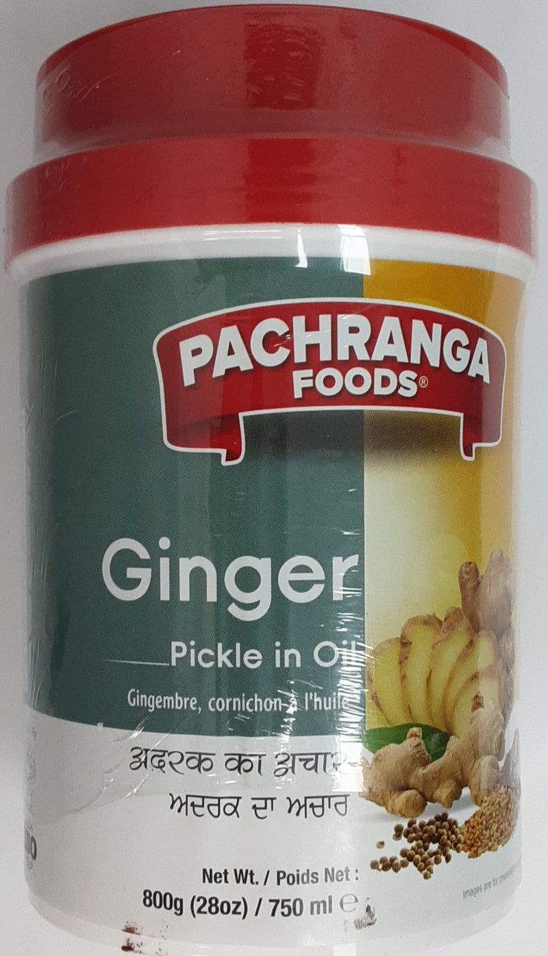 Pachranga Pickle Ginger in Oil 800g BBE OCT 2024