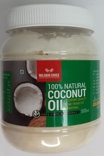 Malabar Choice 100% Natural Coconut Cooking Oil 500ml