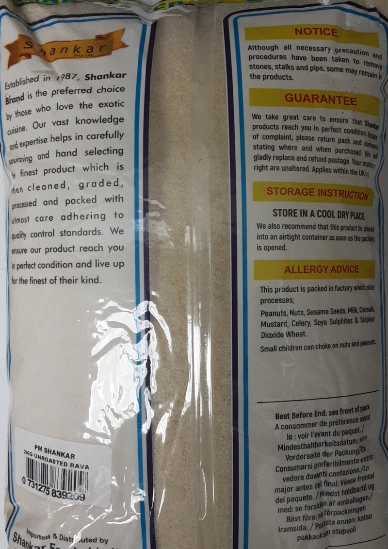 Shankar Unroasted Rava Sooji 2Kg