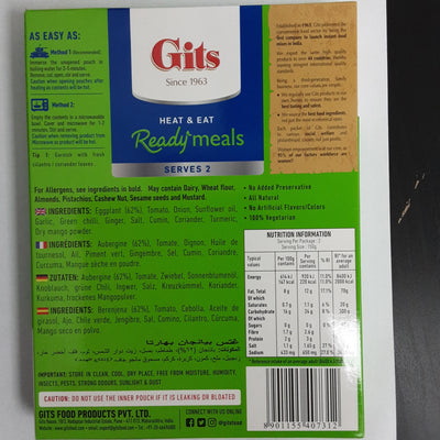 Gits Ready Meals Baingan Bharta 300g