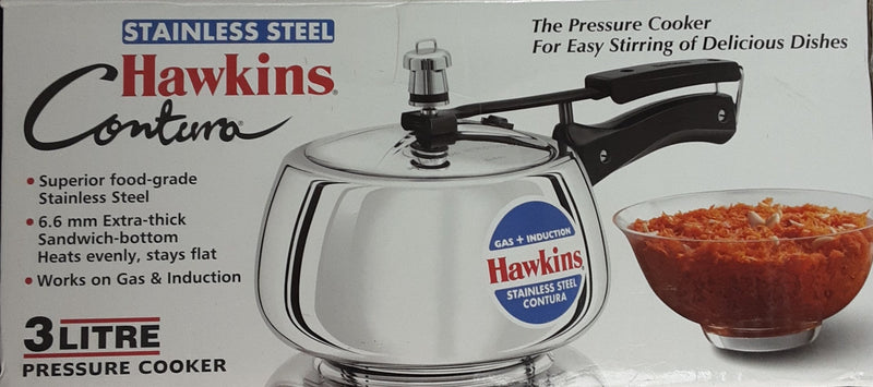 Hawkins Pressure Cooker Stainless Steel 3Litre