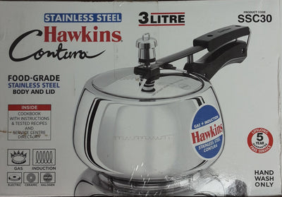 Hawkins Pressure Cooker Stainless Steel 3Litre