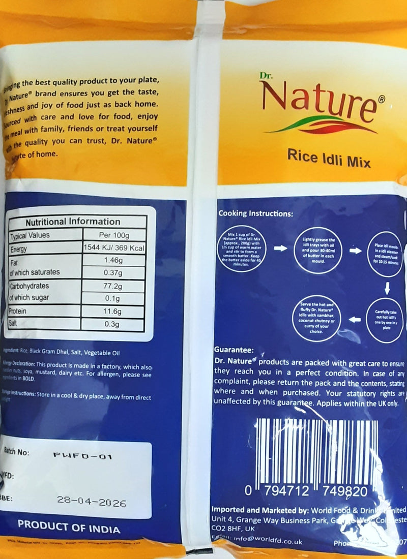 Dr  Nature Rice Idli  Mix 1Kg