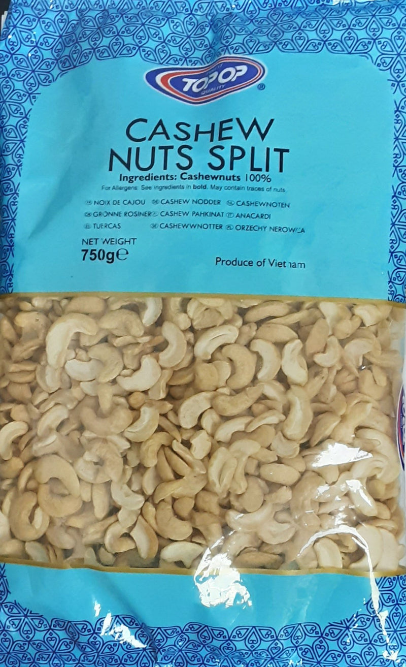 Top Op Cashew Nuts Split 750g