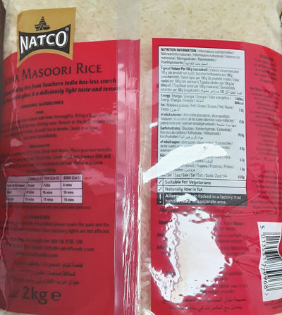 Natco Rice Sona Masoori 2Kg