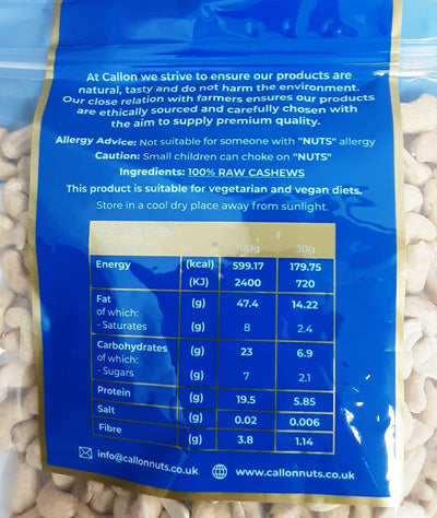 Callon Cashews True Natural Taste 700g