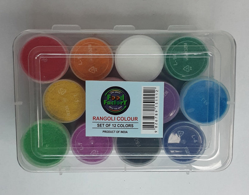 Food Factory Rangoli Colours 12pk