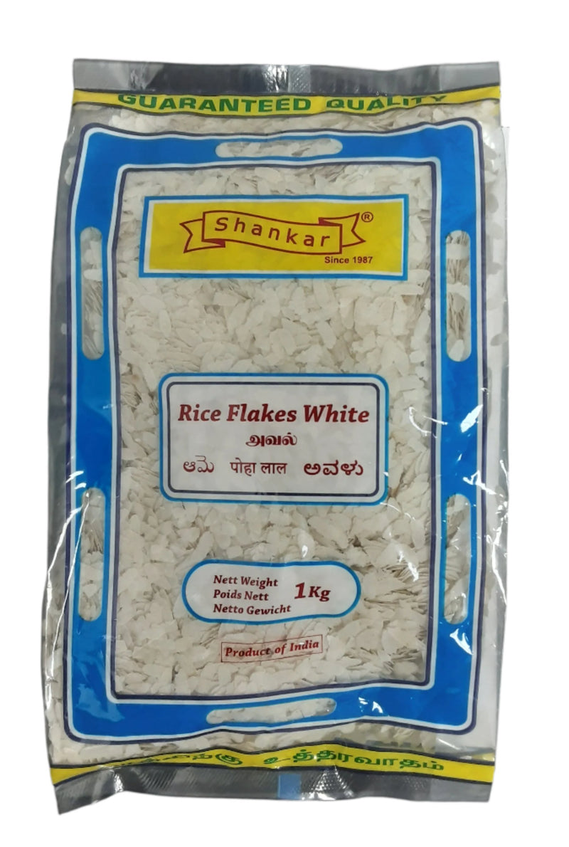 Shankar Rice Flakes White Poha 1Kg