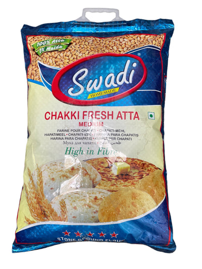 Swadi Flour Chakki Fresh Atta Medium 9Kg