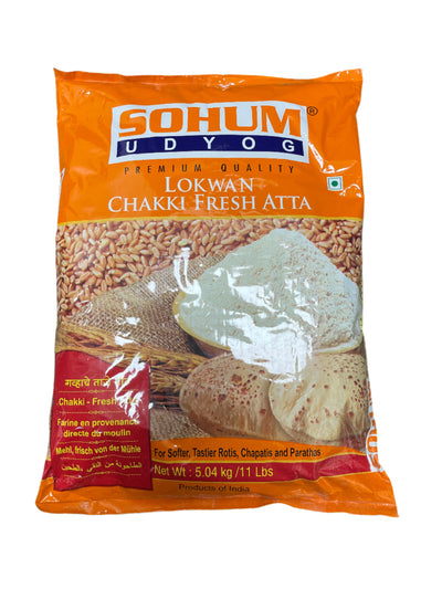 Sohum Udyog Flour Lokwan Chakki Fresh Atta 5Kg