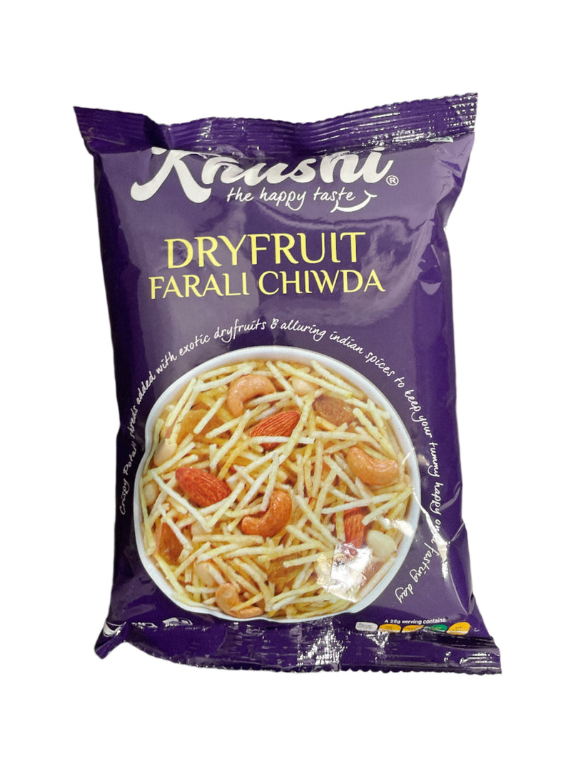 Khushi Dry Fruit Farali Chiwda 180g Mix & Match Buy 1 Get 1 Pack Free