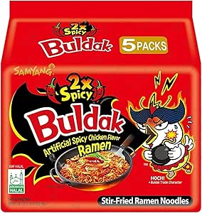 Buldak Ramen Hot Chicken Flavour 2x Spicy 5pk 700g