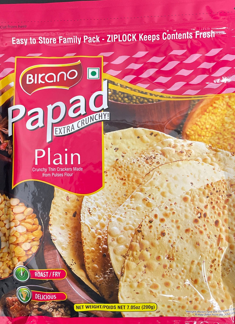 Bikano Papad Plain 200g PM