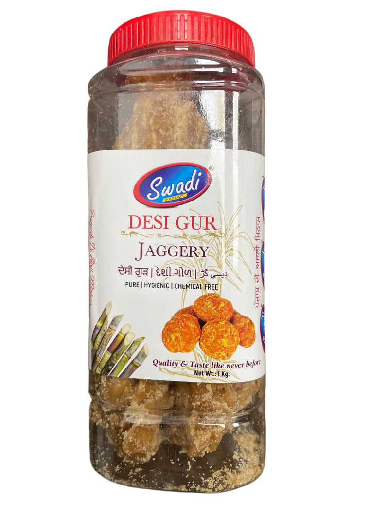 Swadi Jaggery Desi Pesi Gur 1kg