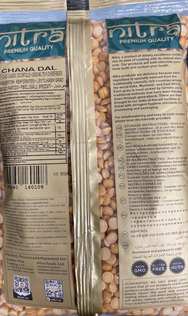 Nitra Chana Dal 500g Buy 1 Get 1 Free Mix & Match