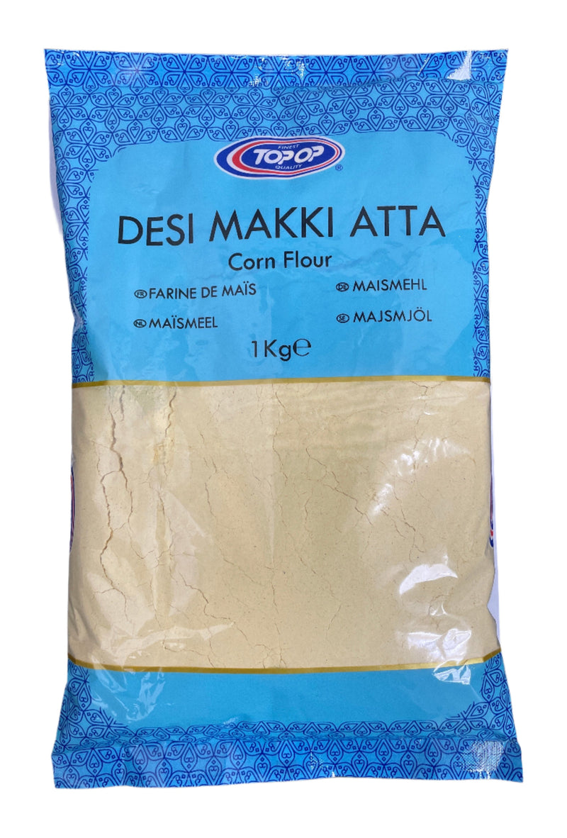 Top Op Desi Makki Atta 1Kg