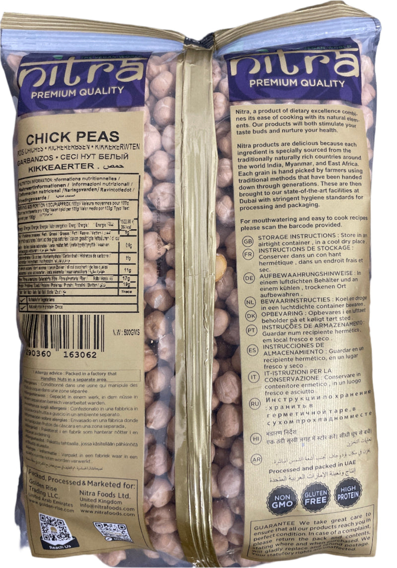 Nitra Chick Peas 500g Buy 1 Get 1 Free Mix & Match