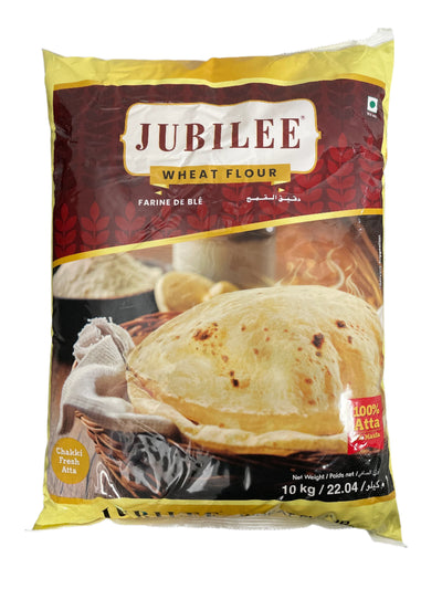 Jubilee Flour Chakki Fresh Whole Wheat Atta 10Kg BBE 26/05/2025