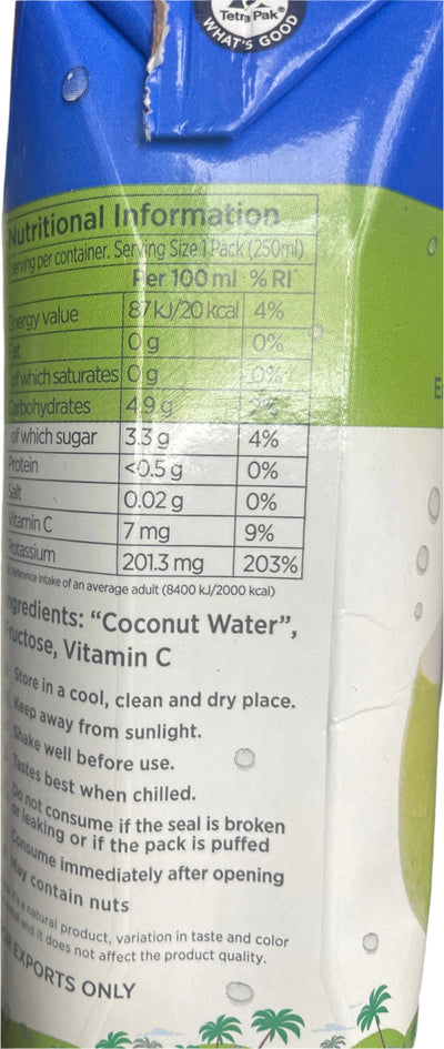 Parachute Coco India Natural Coconut Water 250ml