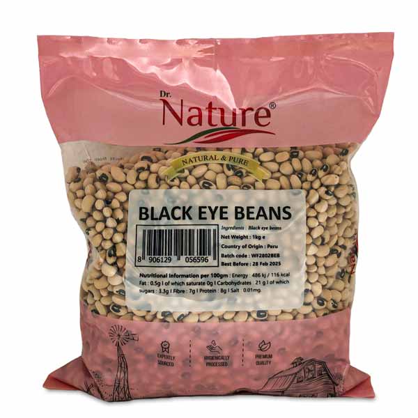 Dr Nature Black Eye Beans 1Kg Mix & Match Any 2 For £6