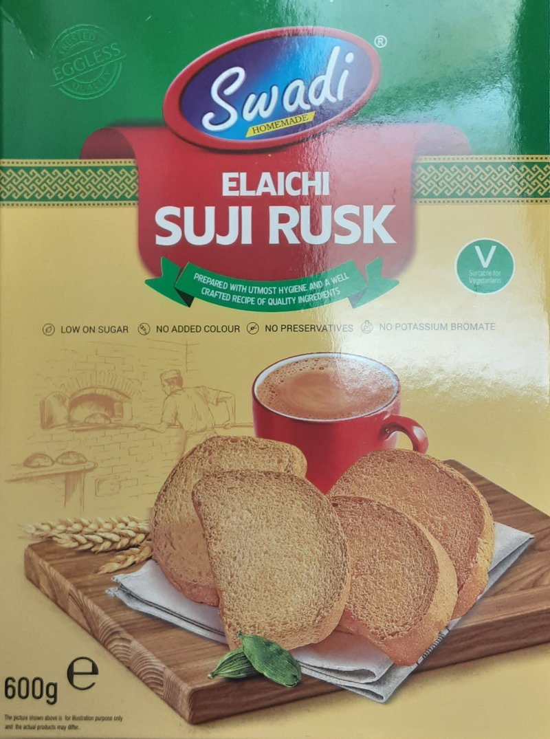 Swadi Rusk Elaichi Suji 600g