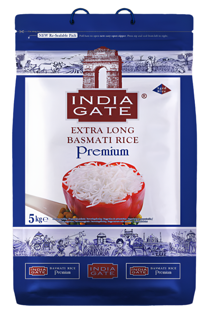 India Gate Extra Long Basmati Rice Premium 5Kg