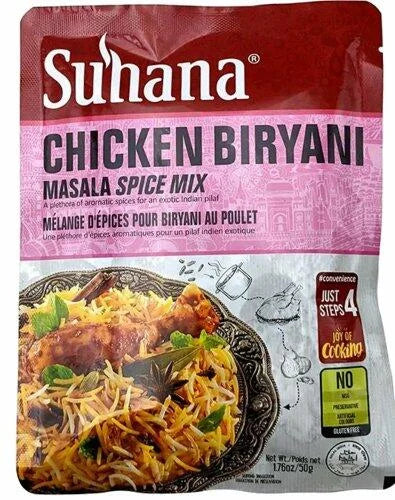 Suhana Instant Masala Spice Mix Chicken Biryani 50g