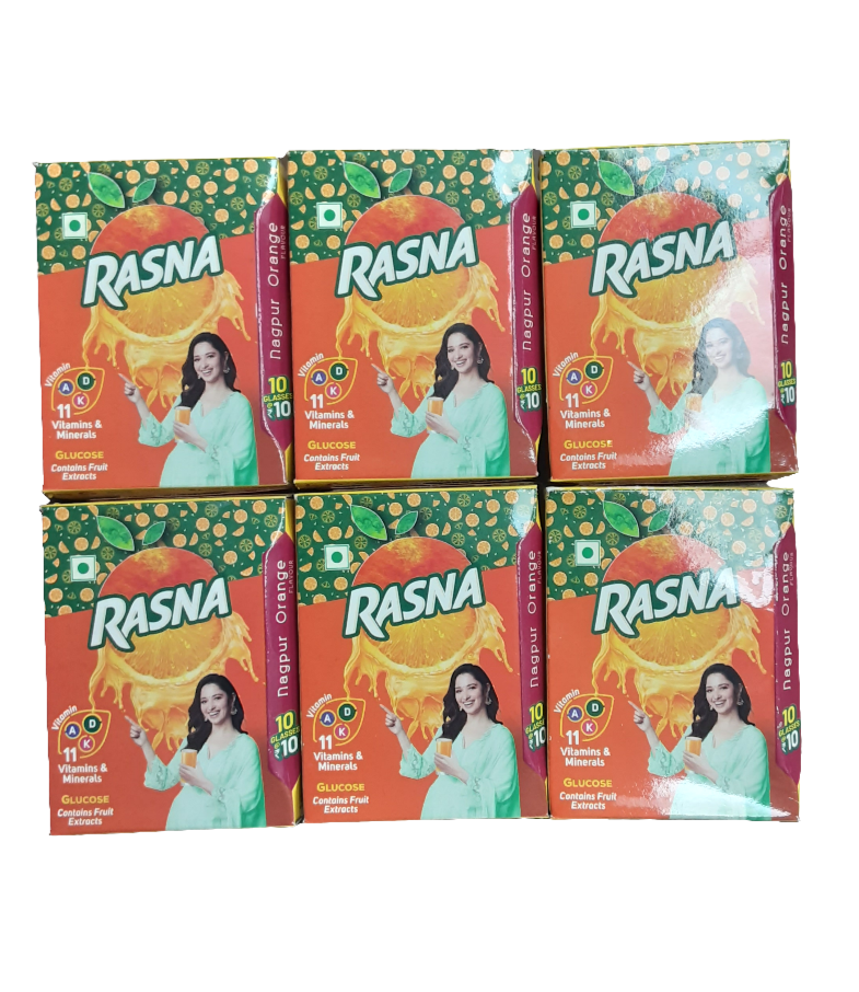 Rasna Nagpur Orange Flavor 6 Pack