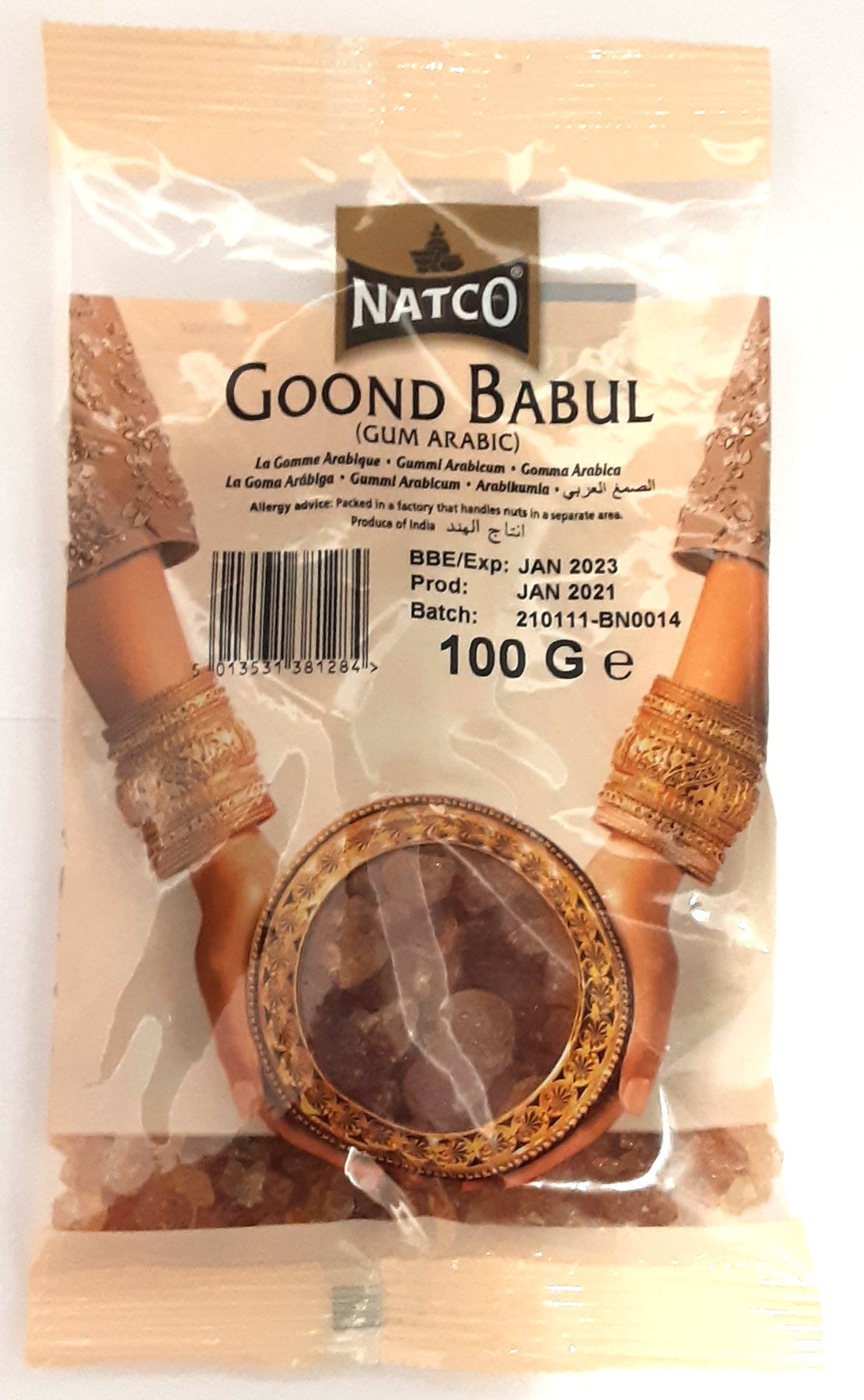 Goma arábiga - 100 g Natco