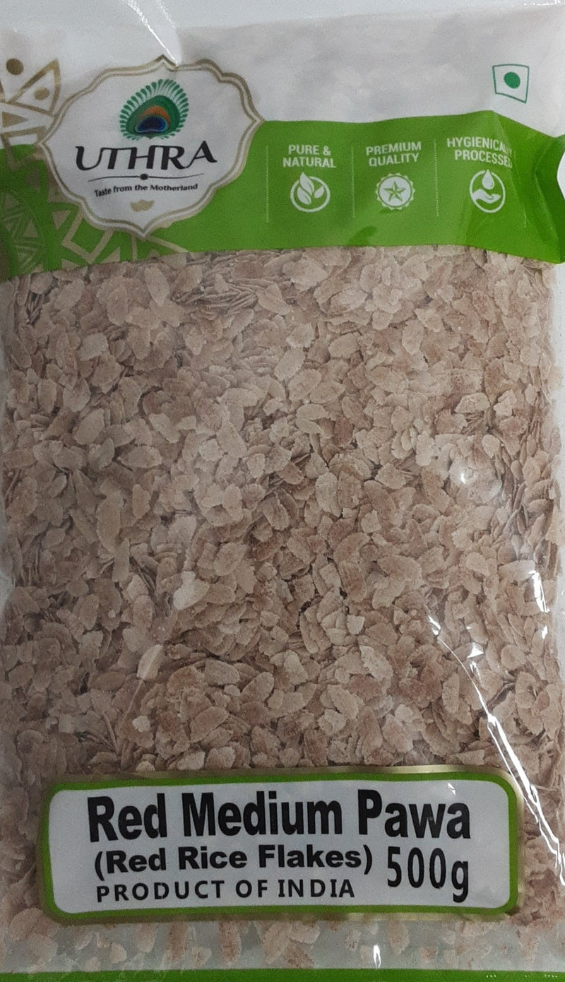 Uthra Red Rice Flakes Medium Pawa 500g